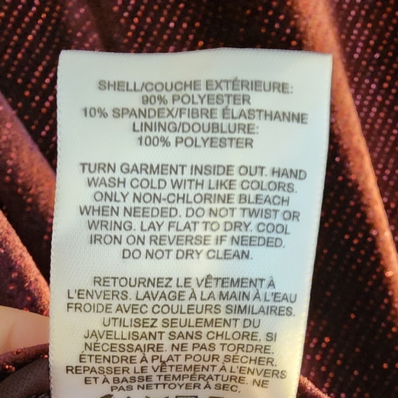 Express Maroon Velvet Mini Dress Size Medium - Picture 4 of 4